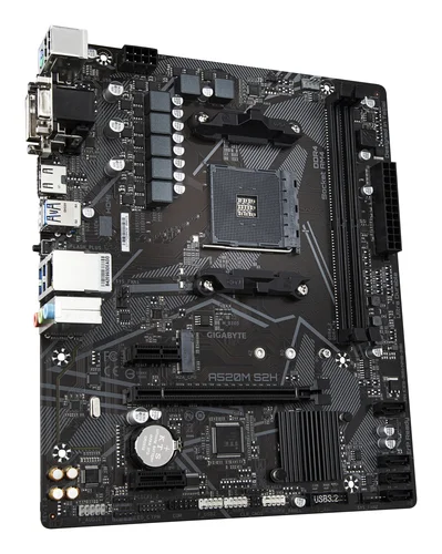 Tarjeta Madre Gigabyte A520m S2h, Amd Am4, Micro Atx, 2xddr4, 2xpcie 3.0x16