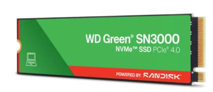 SSD WD Green SN3000 NVMe, 500GB, M.2, 4100 MB/s Escritura, 5000 MB/s Lectura, PCI Express 4.0